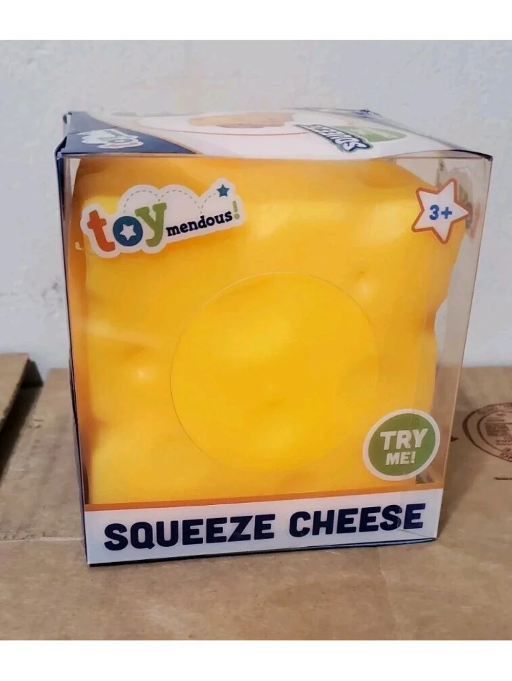 Toymendous Squeeze Cheese Fidget Toy New 2026 Release Gel Filled Sensory Squishy